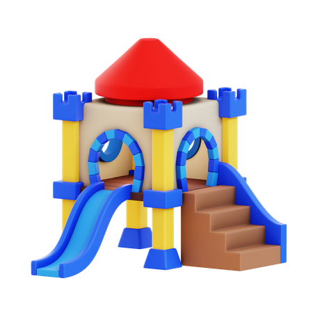 Château de toboggan  3D Icon