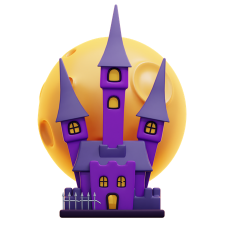 Château hanté  3D Icon