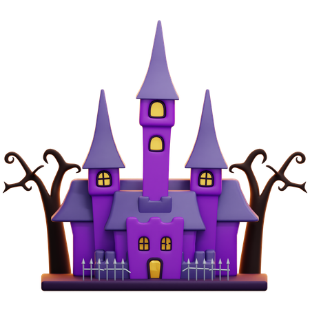 Château hanté  3D Icon