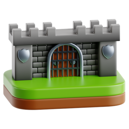 Porte du château  3D Icon