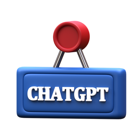 Chatgpt Sign  3D Icon