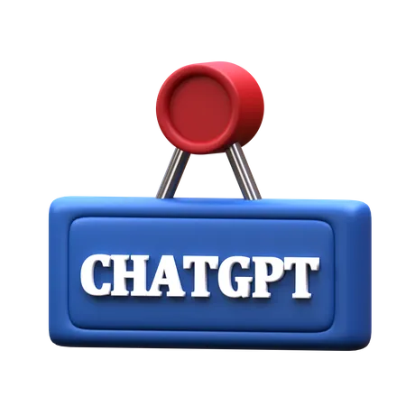 Chatgpt Sign  3D Icon