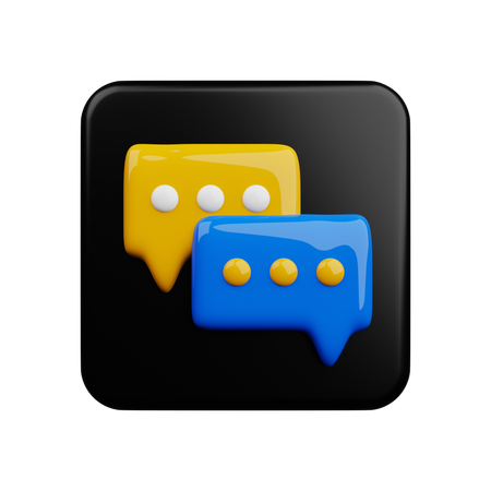 Chating  3D Icon