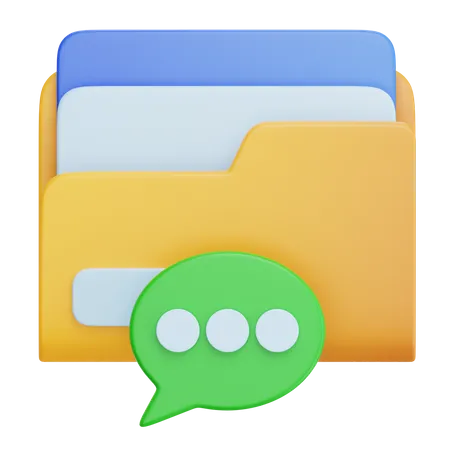 Chats Archiv  3D Icon