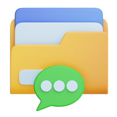 Chats Archive  3D Icon