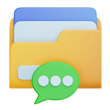 Chats Archive  3D Icon