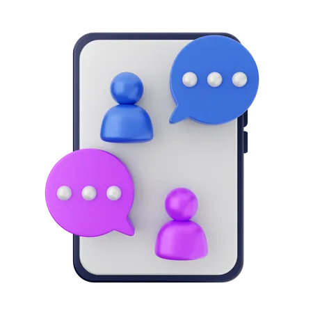 Chatten  3D Icon