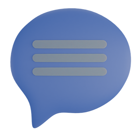 Chatten Text Geplapper  3D Icon