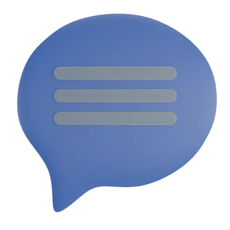 Chatten Text Geplapper  3D Icon