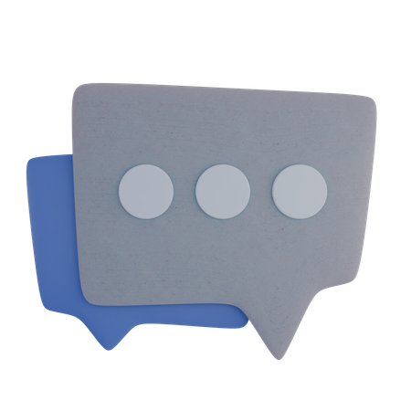 Chatten mit zwei Würfeln  3D Icon