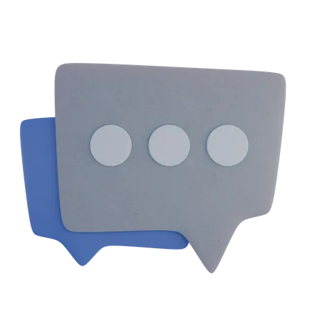 Chatten mit zwei Würfeln  3D Icon