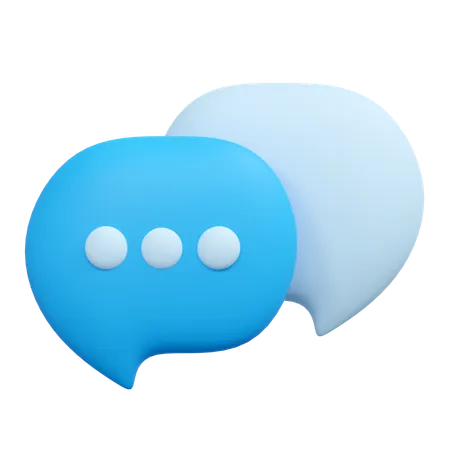 Chatting Illustration 3D Icon