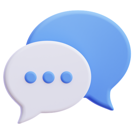 채팅  3D Icon