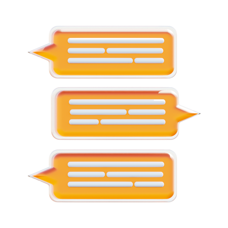Chatting  3D Icon