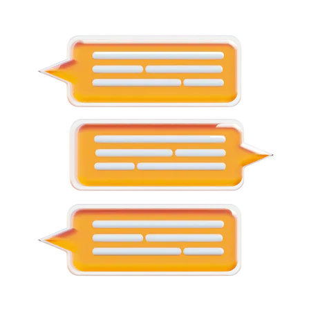 Chatting  3D Icon