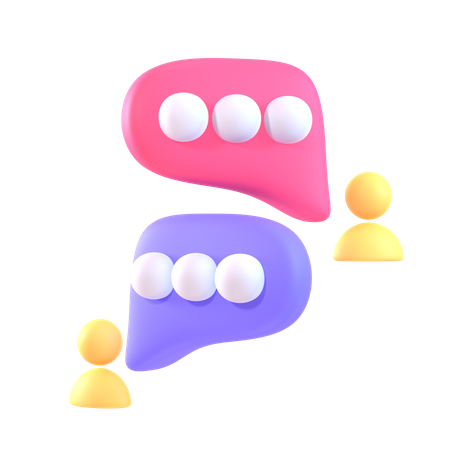 Chatting  3D Icon