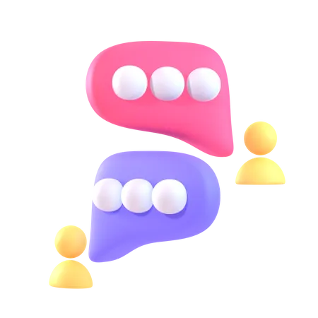 Chatting  3D Icon