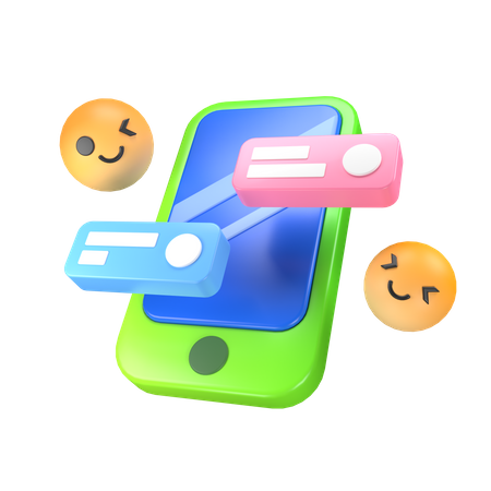 Chatting  3D Icon