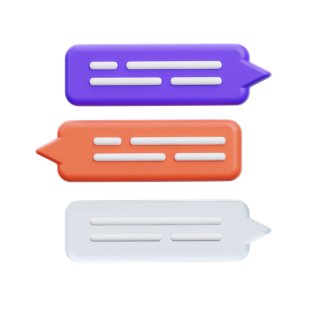 Chatting  3D Icon