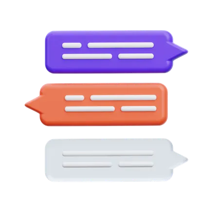 Chatting  3D Icon