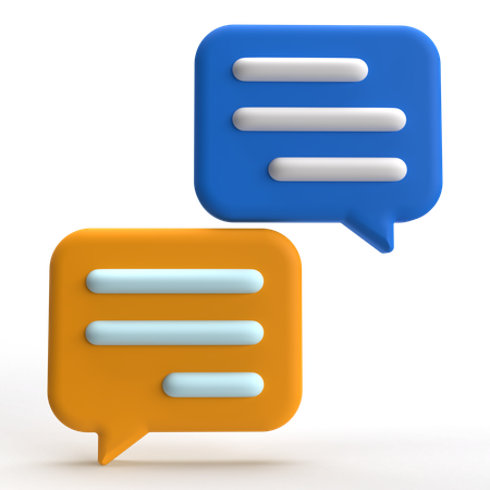 Chatting  3D Icon