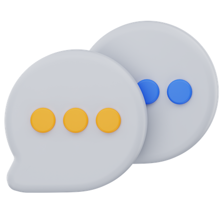 Chatting  3D Icon
