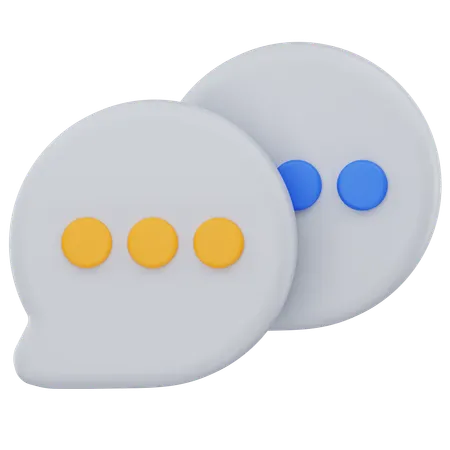 Chatting  3D Icon