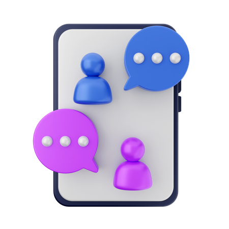 Chatting  3D Icon