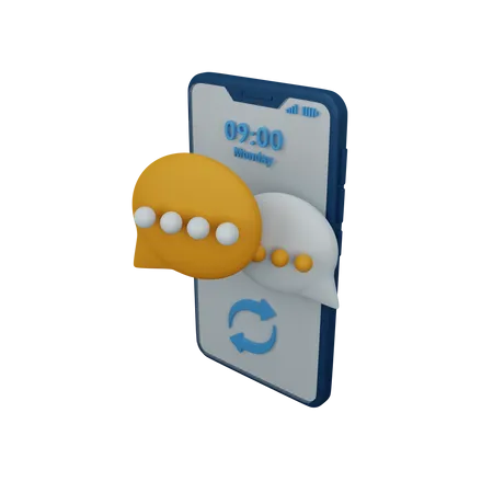 Chatting  3D Icon