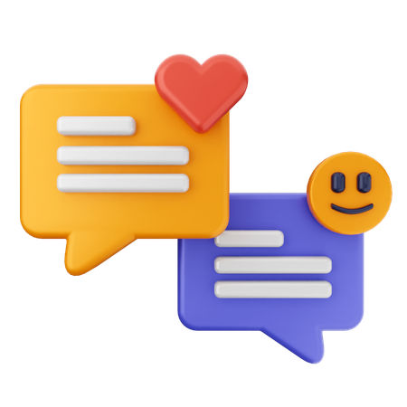 Chatting  3D Icon