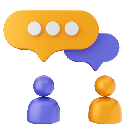 Chatting  3D Icon