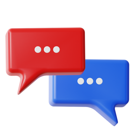 Chatting  3D Icon