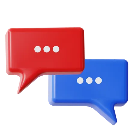 Chatting  3D Icon