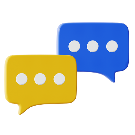 Chatting  3D Icon