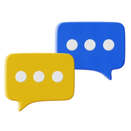 Chatting  3D Icon