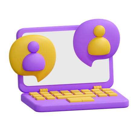 Chatting  3D Icon