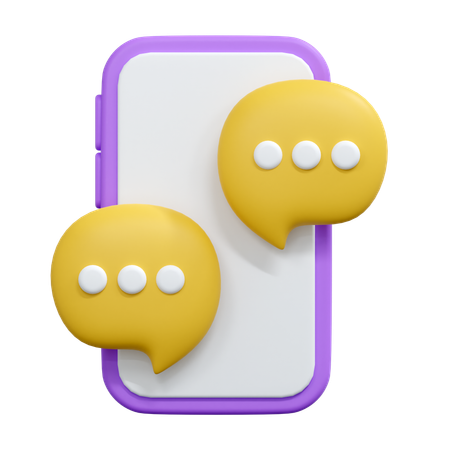 Chatting  3D Icon