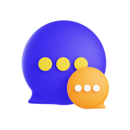 Chatting  3D Icon