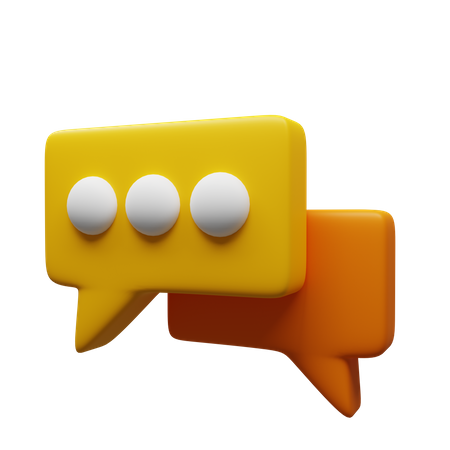 Chatting  3D Icon