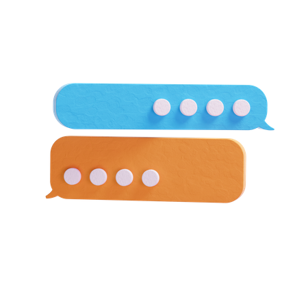 Chatting  3D Icon