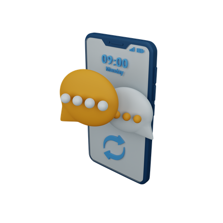Chatting 3D Icon