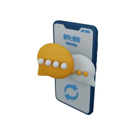 Chatting 3D Icon