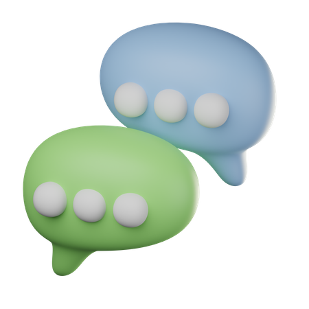 Chatting  3D Icon