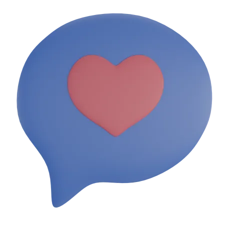 Chatting Love Babble  3D Icon