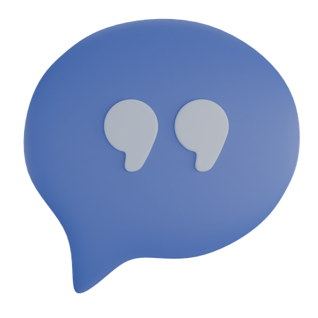 Chatting Quote Babble  3D Icon