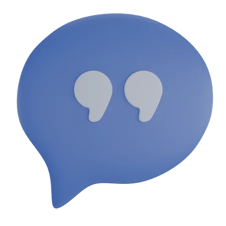 Chatting Quote Babble  3D Icon