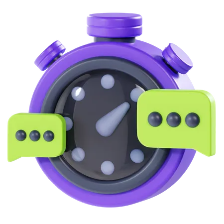 Chatting Time  3D Icon
