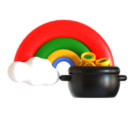 Chaudron arc-en-ciel  3D Icon