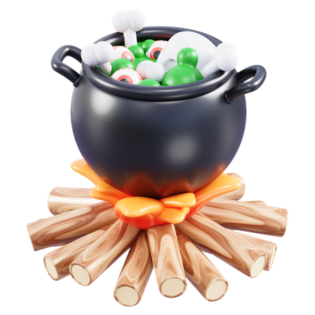 Pot de chaudron  3D Icon