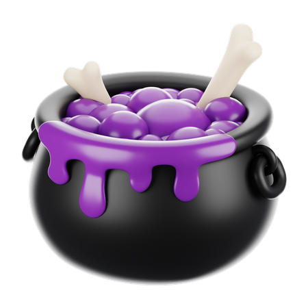 Pot de chaudron  3D Icon